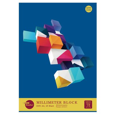 Staufen Lumart Graph Paper Pad, 2-Pack, 25 Sheets Each, A4, 90 gsm