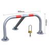 M-Type Heavy-Metal Folding Parking Barrier with Lock view 2