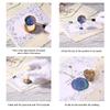 Round Wax Seals, Flower Leaf Retro Stamp Head for DIY Scrapbooking view 2
