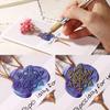 Round Wax Seals, Flower Leaf Retro Stamp Head for DIY Scrapbooking view 3