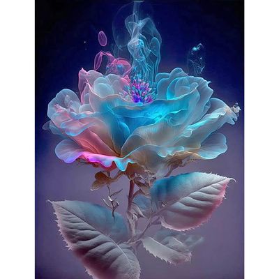 5D DIY Full Drill Diamond Painting High-Heeled Shoes Rose Kit, 30 x 40 cm (I)