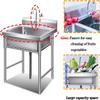 304 Stainless Steel Kitchen Sink with Faucet and Stand view 4