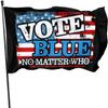 Vote Blue No Matter Who Flag, 3 x 5 ft Outdoor Welcome Party Banner view 1