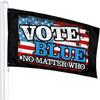 Vote Blue No Matter Who Flag, 3 x 5 ft Outdoor Welcome Party Banner view 2