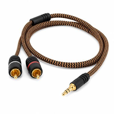 RO&CO Proson 3.5 mm Plug to 2 RCA Plugs, 2 m