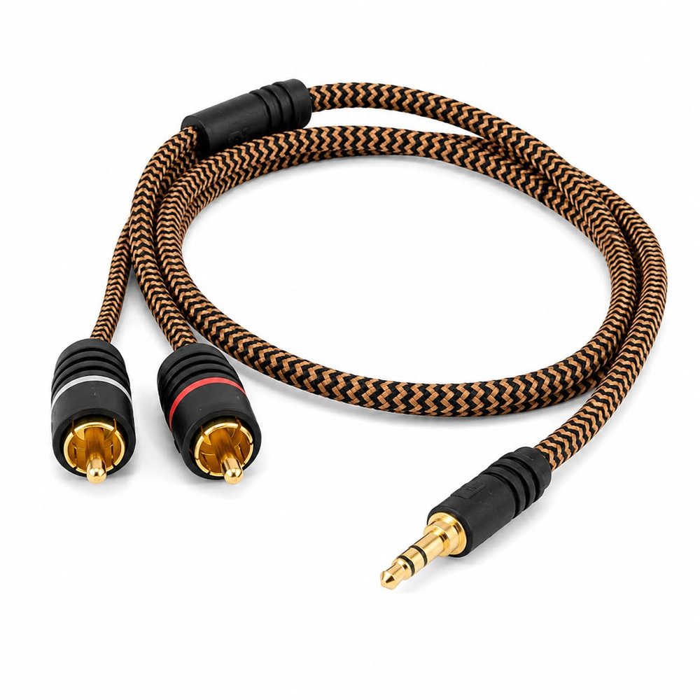RO&CO Proson 3.5 mm Plug to 2 RCA Plugs, 2 m