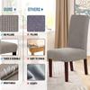 XVBVS Stretch Dining Chair Covers, High-Back, Thickened, Taupe, Size 4 view 4