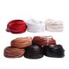 5 m Flat Genuine Leather Cord, 3 mm, Black/Brown view 3