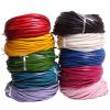 5 m Flat Genuine Leather Cord, 3 mm, Black/Brown view 4