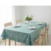 Loneta Tablecloth, Plastic-Coated, Waxed, Stain-Resistant, Heart Pattern, 12 Seats, Turquoise view 2