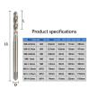 ALEYHA DIN371 Machine Tap, Reinforced Shank, Spiral Flute, M3 x 0.5 view 3