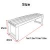 IDEAX Weather-Resistant Backless Garden Bench, 1.8 m, Color C view 2