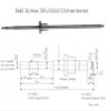 Coavoo SFU1610 1360 mm Rolled Ball Screw, C7, 5 mm Pitch/10 mm Lead, with Ball Nut, Supports and Coupling Set for CNC view 2