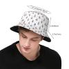 KIDINN Magical Witch Bohemian Owl Print Reversible Bucket Hat, Unisex One Size view 3