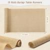 Burlap Table Runners, 12 x 71.2 in, Farmhouse Khaki, Jute view 2