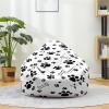 Highdi Dog Bean Bag Cover Without Filling for Kids and Adults, Footprint, 90 x 110 cm view 2