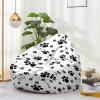 Highdi Dog Bean Bag Cover Without Filling for Kids and Adults, Footprint, 90 x 110 cm view 3