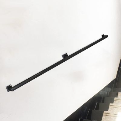 Liyadolaam Black Metal Stair Handrail, 210 cm