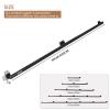 Liyadolaam Black Metal Stair Handrail, 210 cm view 2