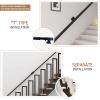 Liyadolaam Black Metal Stair Handrail, 210 cm view 4