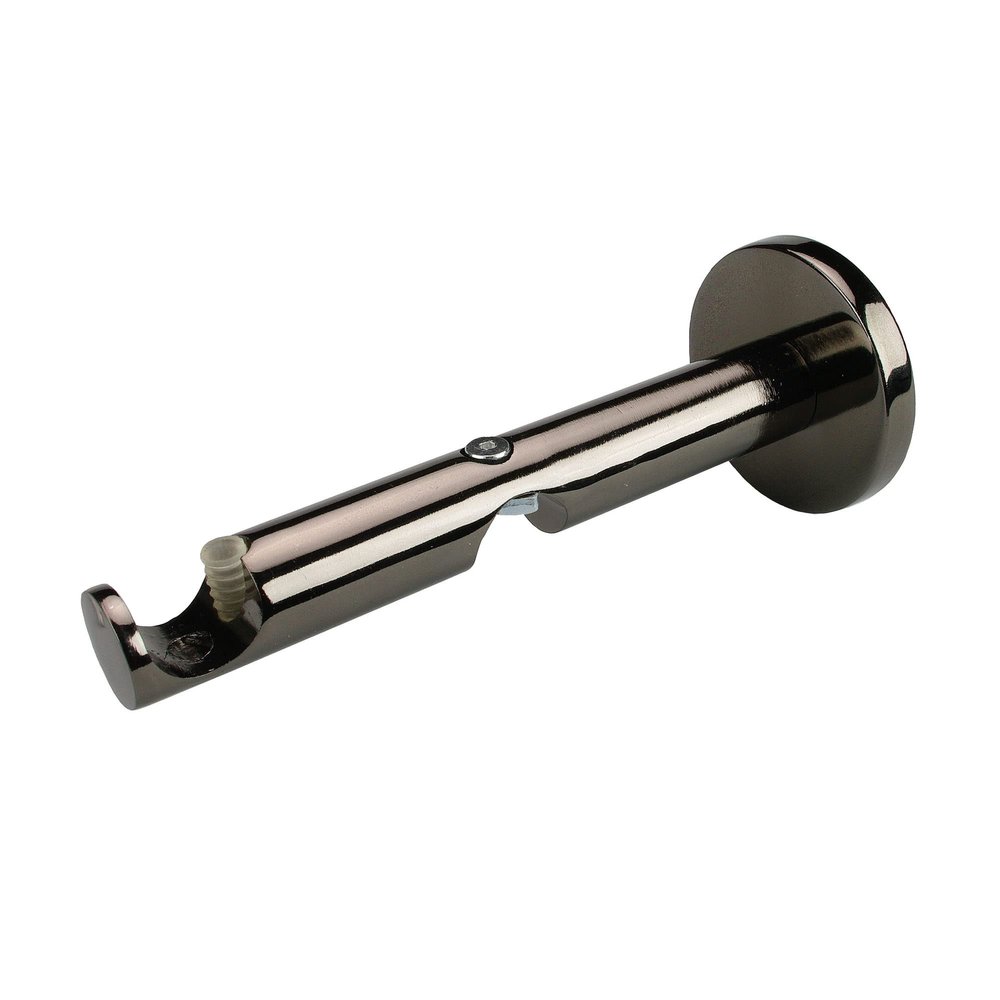 Ourdeco 12 cm Combo Bracket | Inside-Run, 16 mm Curtain Rods | 1 Piece | Titanium