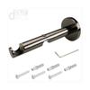 Ourdeco 12 cm Combo Bracket | Inside-Run, 16 mm Curtain Rods | 1 Piece | Titanium view 2