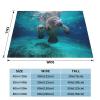 Ocean Animal Manatee Ultra-Soft Flannel Blanket, Lightweight and Warm view 4