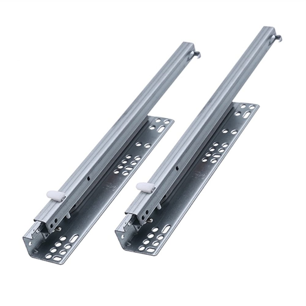 1 Pair 16 in Bottom-Mounted Concealed Drawer Slides with Rear Mounting Brackets