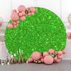 Aoihrraan 220 cm Glitter Green Round Photography Backdrop for St. Patrick’s Day view 2