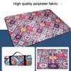DOTBUY-SHOP Waterproof Insulated Picnic Blanket, Bohemian Patchwork, 150 x 150 cm view 3