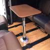 WRJAHCG RV Table Adjustable-Height Removable Telescoping Table Leg, Brown, 1 pc view 2