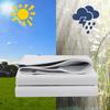 LEOSXA Heavy-Duty Waterproof Tarp 7 x 9 m, Reinforced PVC Poly Tarp with Aluminum Grommets view 2