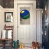 Shabby Chic Namibia Flag Ball Wooden Hanging Sign, 20 x 20 cm view 4