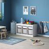IKEA TROFAST Storage Combination, White/Gray, 99 x 44 x 56 cm view 2