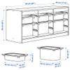IKEA TROFAST Storage Combination, White/Gray, 99 x 44 x 56 cm view 4