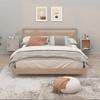 FIRBNUS Wall-Mounted Bedside Tables, 2 pcs, Concrete Gray, 50 x 30 x 47 cm view 1