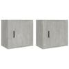 FIRBNUS Wall-Mounted Bedside Tables, 2 pcs, Concrete Gray, 50 x 30 x 47 cm view 2
