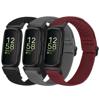 SOiiKE Elastic Nylon Sport Band Compatible with Fitbit Inspire 3/2/HR/Inspire and Ace 3/2