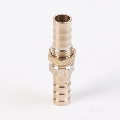 1-Pc. Brass Hose Barb Bulkhead Reducing Straight Adapter, 12 Stable–14 Flexible