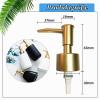 XTUDOU 6-Pack Soap Dispenser Pump Heads, 25 mm Thread, Gold/Silver/Black view 2