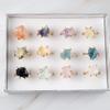 ARTQ Amethyst Natural Stone Ring with Six Prongs view 3