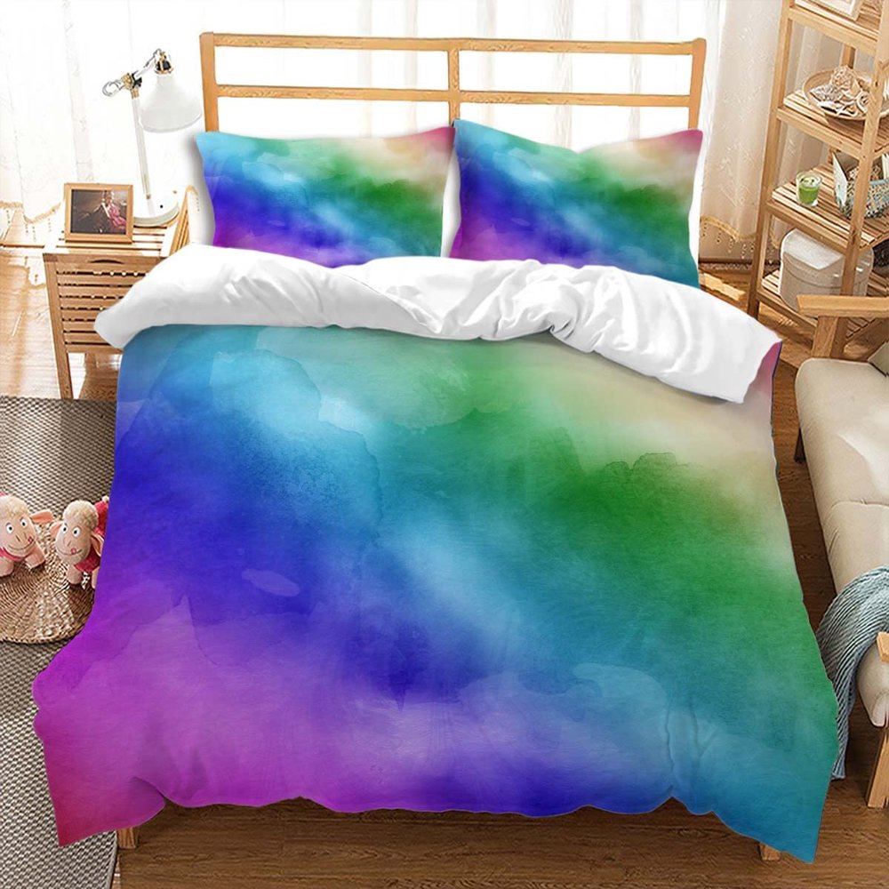 huitutu Graffiti Microfiber Duvet Cover Set, 155 x 220 cm