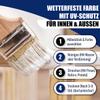 Hamburger Lack-Profi Silk-Matte Furniture Paint, Traffic Gray A RAL 7042, for Wood and Metal, No Sanding, Indoor & Outdoor, 1 L view 4