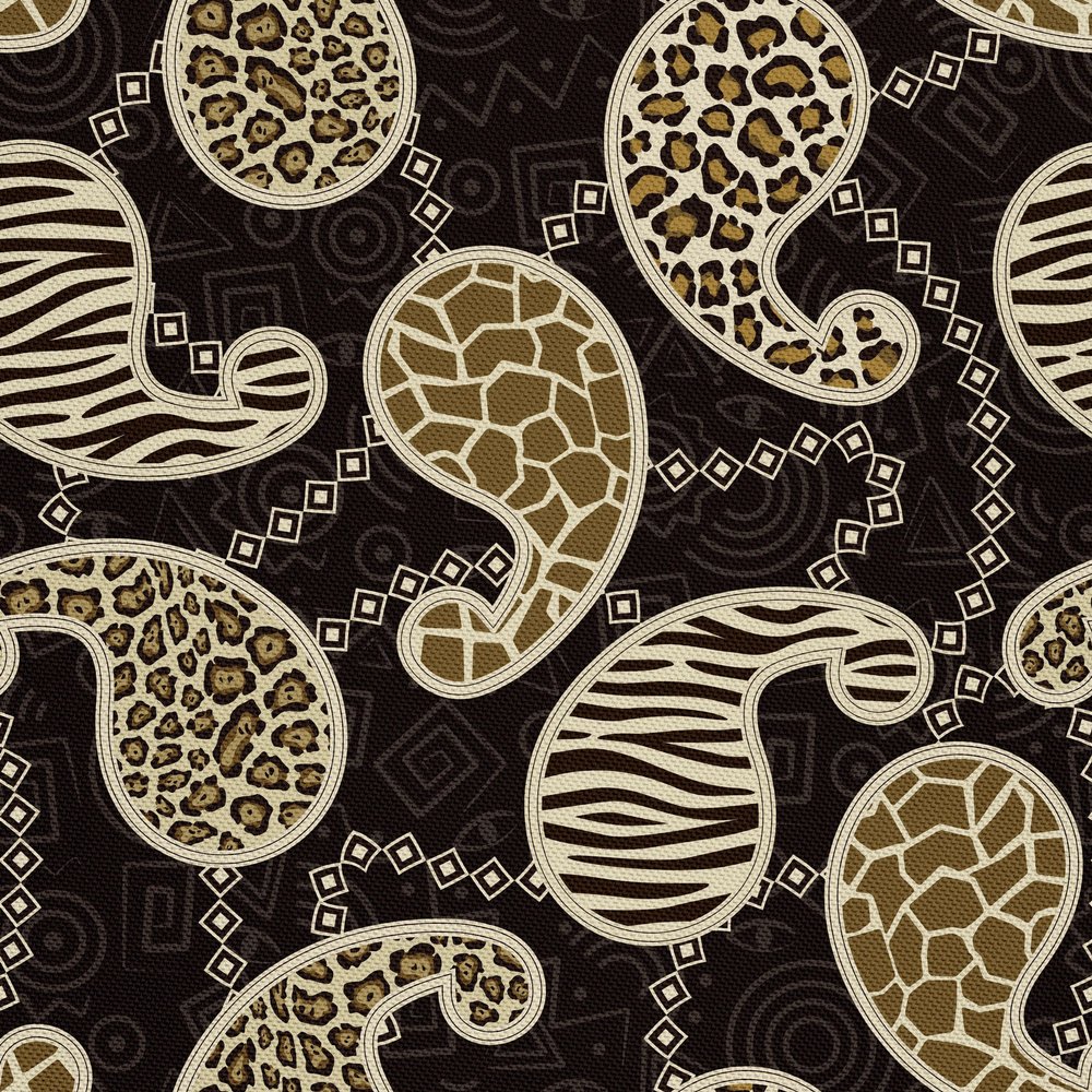 HEKO PANELS Waterproof Oxford Fabric, Animal Fur Pattern, 1 Meter, 155 x 100 cm
