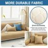 uyeoco L-Shaped Velvet Sofa Cover, Reversible Non-Slip, #14, 90 x 90 cm view 3
