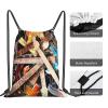 ASEELO Magic E-Guitar Music Drawstring Backpack, Sport & Fitness Bag, Unisex, One Size view 4