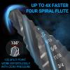 MABLEVI M35 4-Flute Cobalt Step Drill Bit, 0.6–1.9 cm view 2