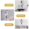 Acrylic Cat Wall Clock with Tail, Silent, Frameless view 2