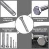 20 M10 x 150 mm Hex Bolts, Stainless Steel A2/V2A, Fully Threaded, DIN 933 view 4