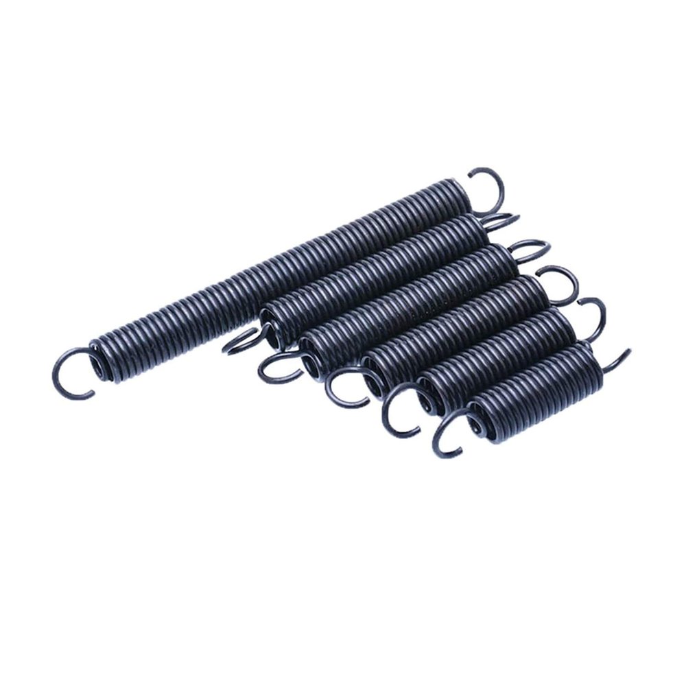 BATLAM Extension Springs, 5 pcs, 1 mm Wire, with Hooks, Small Steel Tension Springs, 25–60 mm